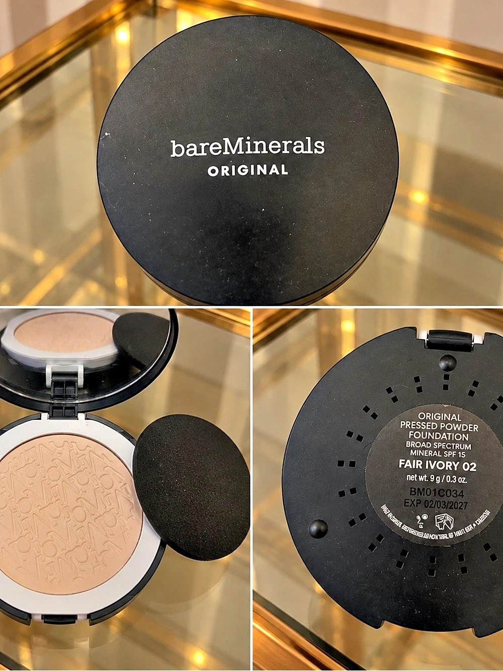 bareMinerals Original Pressed Powder Foundation Broad Spectrum Mineral SPF 15